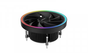 Deepcool Ul551 Argb Cpu Cooler For Intel 1200/1151/1150/1155 Top Flow Cooling Solution, 136mm Fan, Argb Led Ring, Motherboard Sync Support