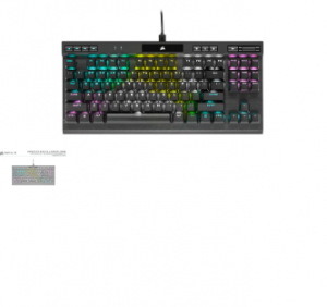 Corsair K70 RGB TKL CHAMPION SERIES Optical-Mechanical Gaming Keyboard with PBT DOUBLE SHOT PRO Keycaps