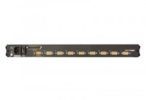 Aten Rackmount Kvm Switch Single Rail 8 Port Vga Ps/2-usb W/ 19' Lcd Display, 2x Custom Kvm Cables, 1280x1024@75hz Display, Led Illumination