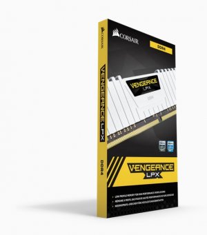 Corsair 32GB (2x16GB) CMK32GX4M2E3200C16W Vengence LPX 3200MHz DDR4 RAM White