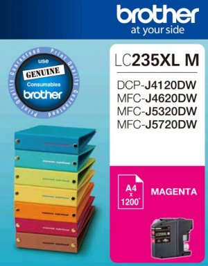 Brother Lc235xl Ms Magenta Ink Cartridge - Dcp-j4120dw/mfc-j4620dw/j5320dw/j5720dw - Up To1200 Pages
