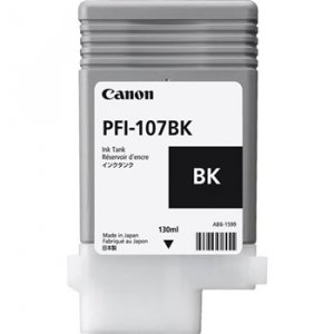 Canon Pfi-107bk Black Ink - 130ml Ink Expiry- Oct 21