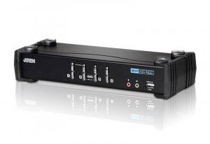 ATEN CS1764A-AT-U 4 Port Usb 2.0 Dvi Kvmp Switch. Support Hdcp