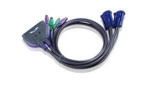 ATEN CS62UZ-AT 2 Port Usb Vga Kvm Switch. Support Audio 1.8m Cable 