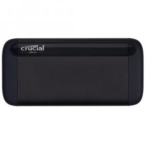 Crucial CT2000X8SSD9 2TB X8 Portable SSD, Up to 1050 MB/s, USB 3.2, USB-C, USB-A