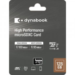 Dynabook Oa1225a-phda Performance Msdhc Card With Adapter, 128gb, Uhs-3 Class A1 (r100)