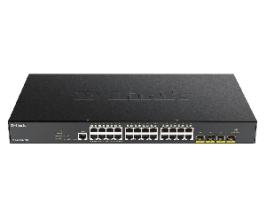 D-link 28-port Gigabit Smart Managed Poe Switch With 24 Rj45 And 4 Sfp+ 10g Ports