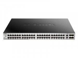 D-link DGS-3130-54PS 54 port Stackable Gigabit PoE Switch with 6 10GbE ports