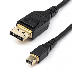 Startech Dp14mdpmm2mb 6ft 8k Mini Dp To Displayport 1.4 Cable