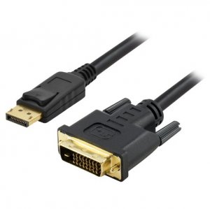 Blupeak Dpdv02 2m Displayport Male To Dvi Male Cable (lifetime Warranty)