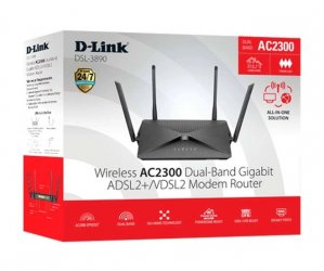D-link DSL-3890 Ac2300 Dual-band Mu-mimo Gigabit Vdsl2/ Adsl2+ Modem Router
