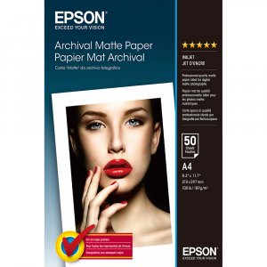 Epson Archival Matte Paper A4 Quantity 50 Sheets