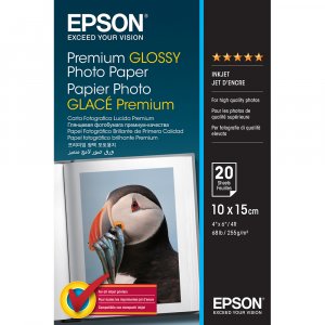 Epson Premium Glossy Photo Paper 4x6 20 Sheet