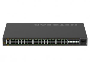 Netgear Gsm4248px-100ajs Av Line 48-port Managed Switch, Poe+(40), 960w, Sfp+(8), Life Wty