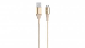 Belkin F2cu051bt04-gld Micro Usb To Usb Charge/sync Cable,1.2m,dupont Kevlar,gold,5yr Wty