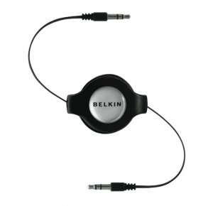 Belkin F3x1980-4.5-blk Iph/ipod/mp3 3.5mm/3.5mm Retract Cable.