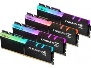 G.SKILL 64GB (4x16GB) TridentZ RGB DDR4 PC4 -28800 F4-3600C17Q-64GTZR Memory