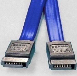 8ware Sata 3 Cable - Straight - 50cm Blue