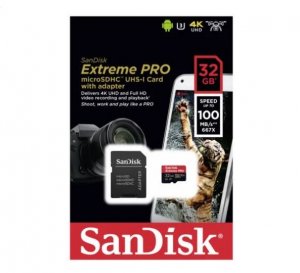 Sandisk Sdsqxcg-032g-gn6ma 32gb Micro Sdhc Extreme Pro 4k , A1 V30, Uhs-i/ U3, 100mb/s