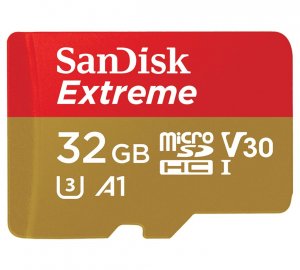 Sandisk 32gb Extreme Microsd Sdhc Sqxaf V30 U3 C10 A1 Uhs-1 100mb/s R 60mb/s W 4x6 Sd Adaptor Android Smartphone Action Camera Drones