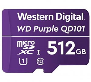 WD Purple 512GB SC QD101 microSD Card (WDD512G1P0C)