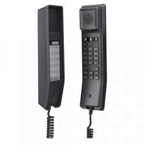 Grandstream Ghp611 Hotel Phone, 2 Line Ip Phone, 2 Sip Accounts, Hd Audio, Powerable Over Poe, Black Colour, 1yr Wty