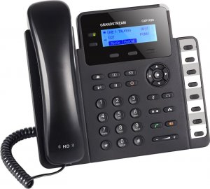 Grandstream Gxp1628 2 Line Ip Phone, 2 Sip Accounts, 132x48 Backlit Graphical Display, Hd Audio, Dual-switched Gigabit Ports, Powerable Via Poe