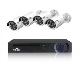 Hiseeu H5nvr 4ch 2mp/1080p Poe Cctv System
