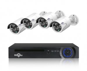 Hiseeu H5nvr 4ch 4mp Poe Cctv System