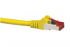 Hypertec Cat6a Shielded Cable 3m Yellow Color 10gbe Rj45 Ethernet Network Lan S/ftp Copper Cord 26awg Lszh Jacket