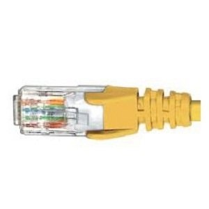 Hypertec Cabac 2m Cat6 Rj45 Lan Ethernet Network Yellow Patch Lead