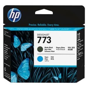 Hp 773 Matte Blk And Cyan Printhead