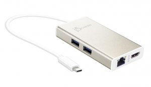 J5create JCA374 Usb Type-c Multi-adapter With Power Delivery Hdmi / Gigabit Ethernet / Usb 3.0 Hub