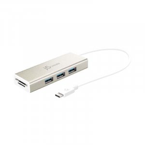 J5create JCH347 Usb-c 3-port Usb-a Hub With Sd & Micro Sd Card Reader