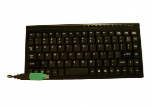 Mini Keyboard Usb & Ps2 Black