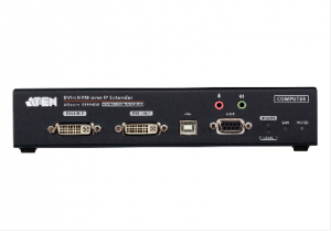 Aten KE6940AT-AX-U Dvi Dual Display Kvm Over Ip Transmitter With Sfp Fibre Optic Network Connection