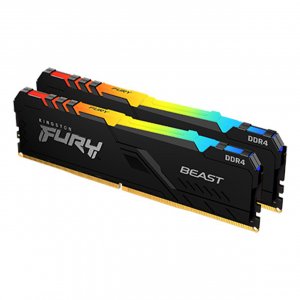 KINGSTON 32gb 3200mhz Ddr4 Cl16 Dimm (kit Of 2) Fury Beast Rgb Memory