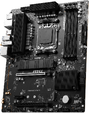 Msi Pro B650-s Wifi Amd Am5 Atx Motherboard, 4x Ddr5 ~192gb, 2x Pci-e X16, 2x M.2, 4x Sata,  11x Usb 3.2, 4x Usb 2.0