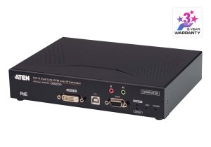 Aten Dvi Dual Link Kvm Over Ip Transmitter With Dc Power + Power Over Ethernet Support, Supports Up To 2560 X 1600 @ 60 Hz, Usb And 3.5mm Audio