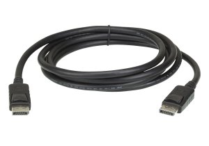 Aten 4.6m Displayport Cable, Supports Up To 4k (3840 X 2160 @ 60hz), Dp 1.2, High Bit Rate 3 (hbr3) Bandwidth Of 21.6 Gbps