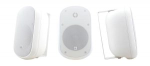 Kramer 6.5-inch 2-way On-wall Outdoor Speakers Ip66 Certified 40w Rms Transformer Taps - 70/100v - 2 Speakers (1 Pair) - White (speakers)