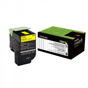 Lexmark 708y Yellow Return Toner Cartridge 1k Cs310/cs410/cs510