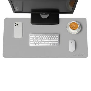 Simplecom Ma084-grey Desk Mouse Pad Non-slip Pu Leather 80x40cm - Grey