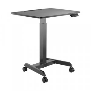 Brateck Electric Height Adjustable Workstation With Casters - Black
