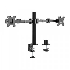 Brateck Dual Monitors Affordable Steel Articulating Monitor Arm Fit Most 17'-32' Monitors Up To 9kg Per Screen