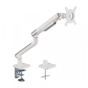 Brateck Single Monitor Premium Slim Aluminum Spring-assisted Monitor Arm Fix Most 17'-32' Monitor Up To 9kg Per Screen Vesa 75x75/100x100 -   White