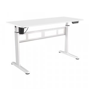 Brateck Stylish Single-motor Sit- Stand Desk (white)  1400x600x740~1200mm
