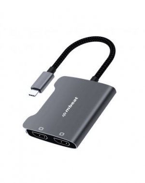 Mbeat Tough Link Usb-c To Dual 4k Hdmi Adapter - Space Grey