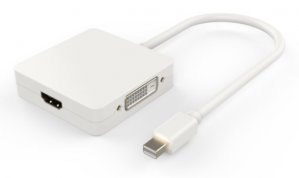 Blupeak Mdhddad Mini Displayport Male To Hdmi, Dvi & Displayport Adapter (lifetime Warranty)