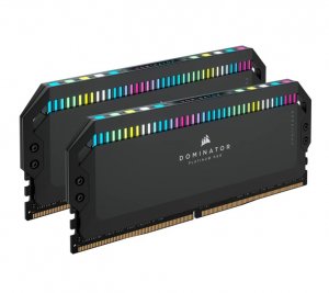 Corsair CMT64GX5M2B6600C32 Dominator Platinum RGB 64GB (2x32GB) DDR5 UDIMM 6600Mhz C32 1.1V Black Desktop PC Gaming Memory